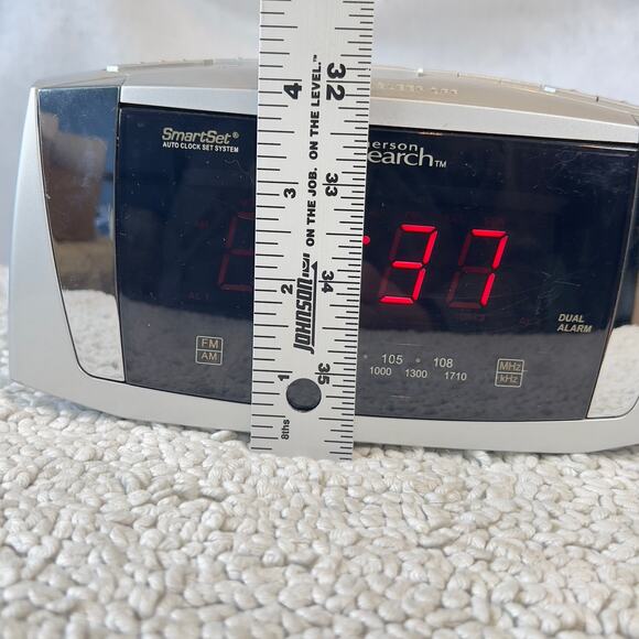 Emerson Research Smart Set System Dual Alarm Clock AM/FM Radio CKS5055B Vintage - Picture 12 of 13